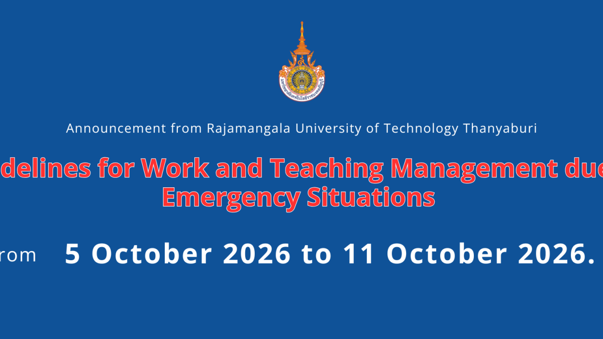 Guidelines for Work and Teaching Management due to Emergency Situations from 5 October 2026 to 11 October 2026.